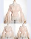 Brocade Garden - High Waist Chiffon Long Flared Sleeves Classic Lolita Blouse with Adjustable Collar