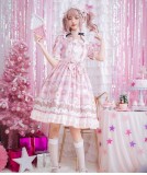 Brocade Garden - Short Sleeve Sweet Lolita OP One Piece Dress