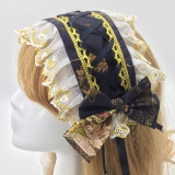 Brocade Garden - Classical Lolita Headband with Lace and Prints