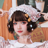 Brocade Garden - Sweet Lolita Headband with Lace and Bow