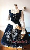 Surface Spell -Judgment Day- Embroidery Gothic Lolita JSK Jumper Skirt for Autumn and Winter