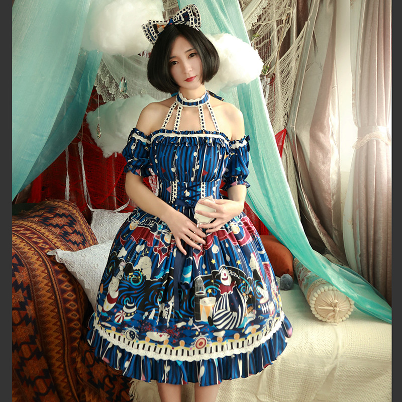 open lace back dress Magic Tea Party~Irene Series Lolita JSK Dailywear Dress