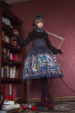 Surface Spell -The Rosary- Printed High Waist Gothic Lolita Skirt