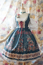 Surface Spell -Alpine Rose- Gothic Lolita Corset JSK Jumper Skirt