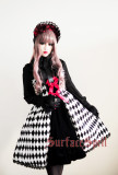 Surface Spell -Virtual Joker- Argyle Gothic Lolita Jumper Dress
