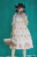 Summer Fairy -Strawberry- High Waist Casual Lolita JSK Jumper Dress