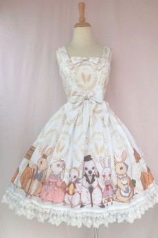 Yilia -The Harvest Season of Rabbit Farm- Sweet Lolita JSK Jumper Dress