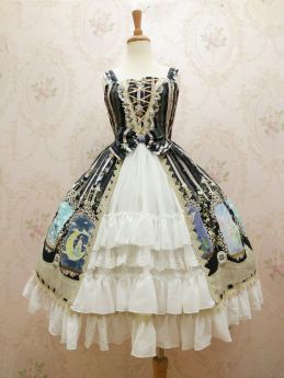 Yilia -Crystal Rabbit- Front Open Sweet Lolita JSK Jumper Dress