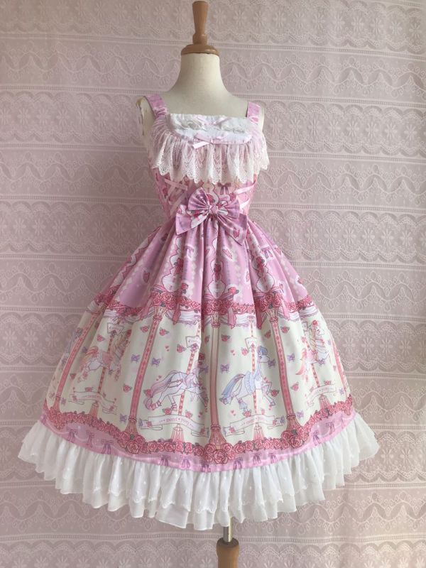 Yilia -Rose Horse- Sweet Lolita JSK Jumper Dress