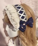 Yilia -Peacock Cross- Classic Lolita Headdress(Headband, Bow Hairpin)