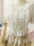 Yilia - Short Sleeve Chiffon Classic Lolita Blouse