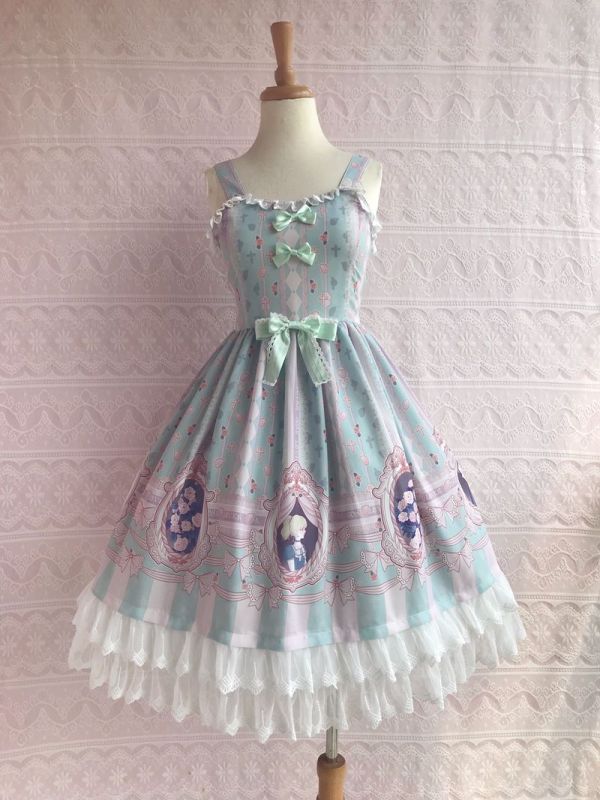 Yilia -Rose Girl- Sweet Lolita JSK Jumper Dress For Spring and Summer