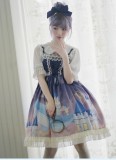 Brocade Garden -Whale Castle- Sweet Casual Lolita JSK Jumper Dress