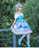 Brocade Garden -Whale Castle- Sweet Casual Lolita JSK Jumper Dress