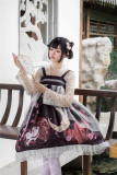 Diamond Star -Cherry Rabbit- High Waist Qi Lolita JSK Jumper Skirt Dress