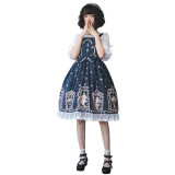 Eieyomi -The Night Of Star Falling- Classic Vintage Lolita JSK Jumper Dress