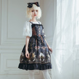 Eieyomi -The Altar of Moon Spirit- Classic Vintage Lolita JSK Jumper Dress