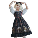 Eieyomi -The Altar of Moon Spirit- Classic Vintage Lolita JSK Jumper Dress