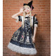 Yingluofu -Crack Love- Black Gothic Lolita OP One Piece Dress