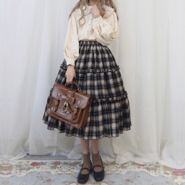 Mousita - Casual Classic Vintage College Lolita Skirt