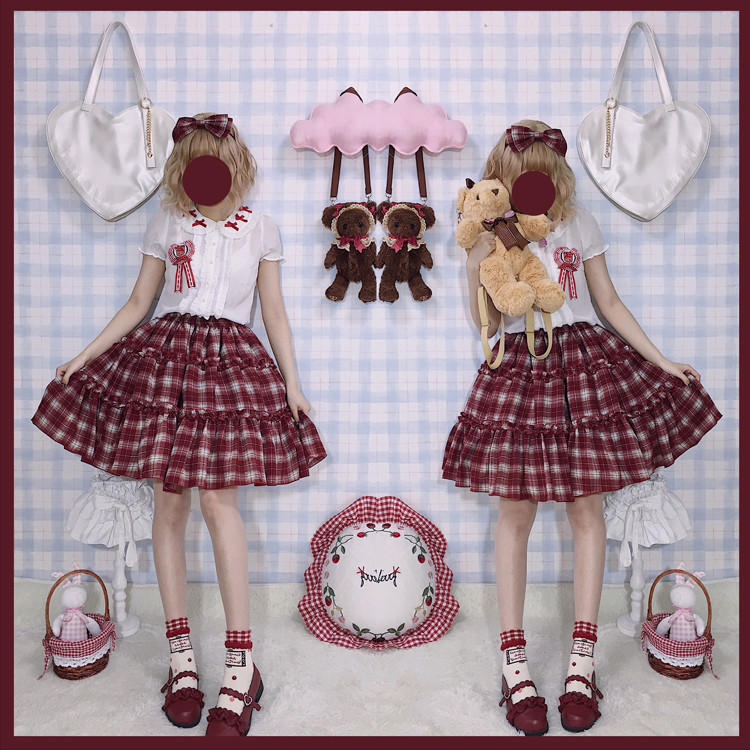Us 37 99 Mousita Casual Classic Vintage College Lolita Skirt