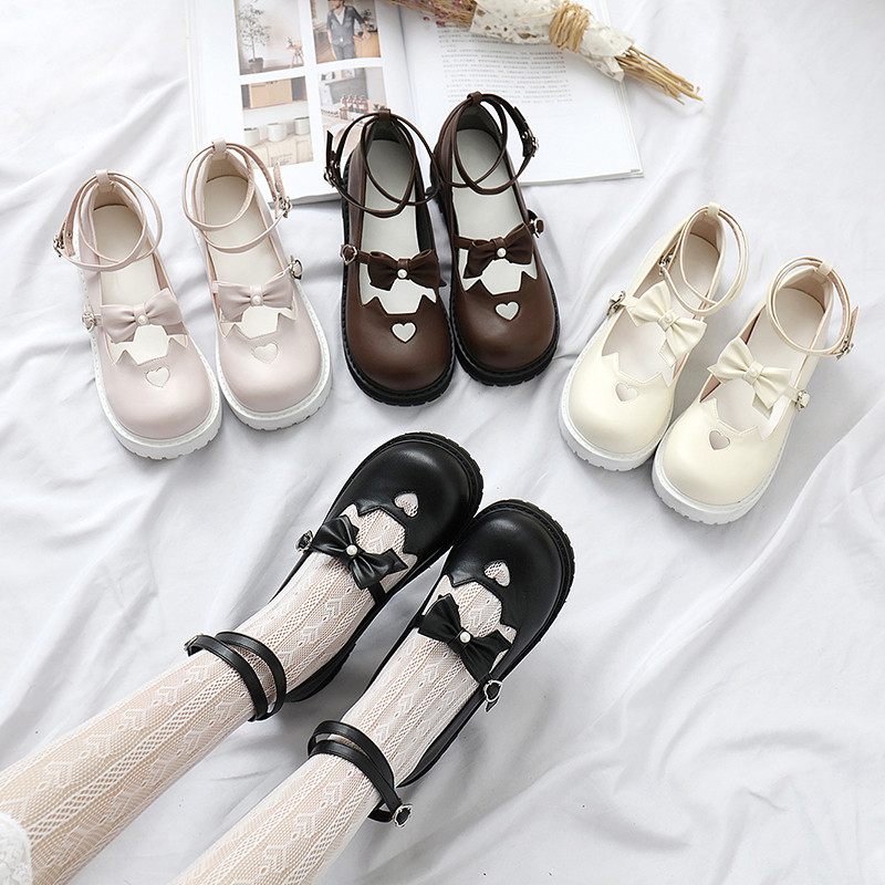 US$ 34.99 - Little Monk - Round Toe Buckle Sweet Lolita Flat Shoes ...