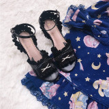 Little Monk - Low Heel Buckle Sweet Lolita Sandals