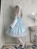 Alice Girl -Daughter of Sea- High Waist Sweet Lolita JSK Jumper Skirt Dress