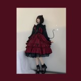 Neverland -Blood Memoir- Halloween Gothic Lolita JSK Jumper Skirt Dress