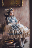 Miss Point -Elizabeth- Classic Rococo Princess Lolita Full Set for Autumn and Winter(OP+Accessories)