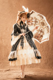 Miss Point -Elizabeth- Classic Rococo Princess Lolita Full Set for Autumn and Winter(OP+Accessories)