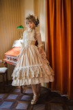 Miss Point -Elizabeth- Classic Rococo Princess Lolita Full Set for Autumn and Winter(Skirt+Blouse+Accessories)