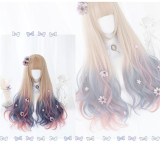 Heng Ji -75cm Long Big Curly Wavy Pastel Rainbow Lolita Wig