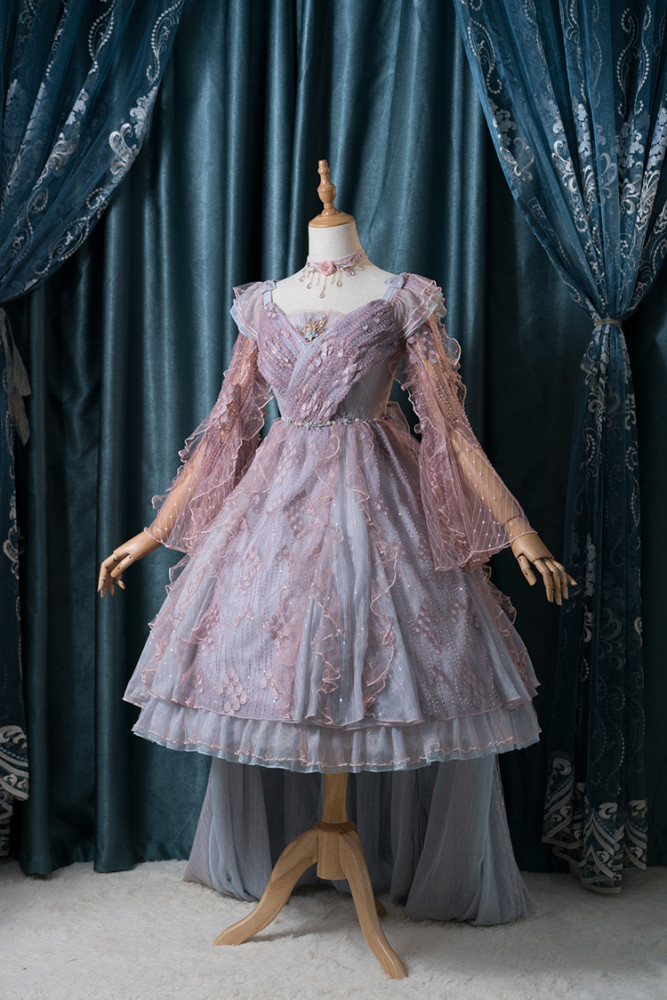 US$ 122.99 - Fantastic Wind -Rain Drops- Classic Lolita Dress(JSK and OP) -  m.lolitaknot.com