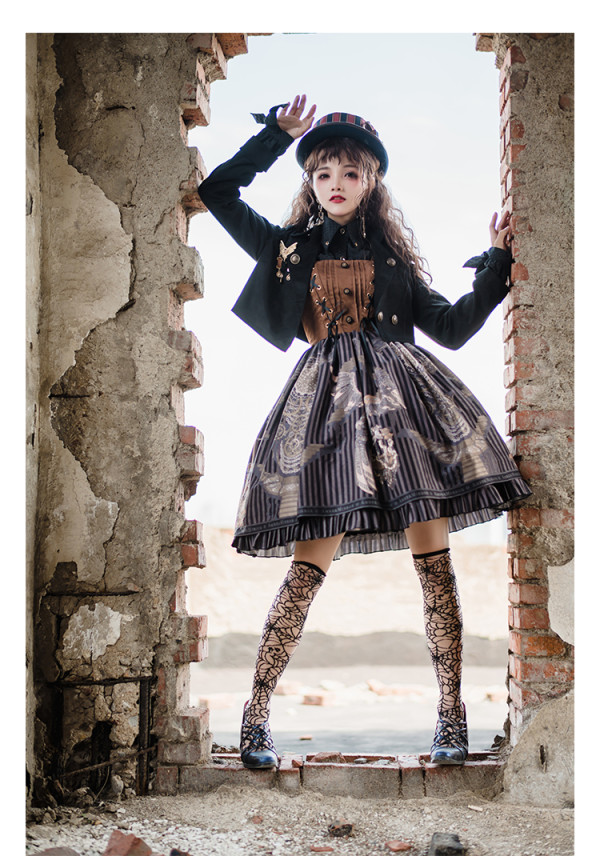 Amber Mirror -Utopia- Steam Punk Lolita Short Jacket