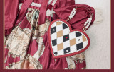 XHL Lolita -Alice- Sweet Heart Shaped Lolita Crossbody Handbag