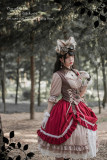 The Little Hunters in Red Riding Hood - Steam Punk Lolita OP Dress and Petticoat Set