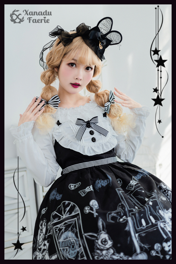 US$ 72.99 - Xanadu Faerie -Horror Parade- Casual Halloween Lolita JSK  Jumper Skirt Dress - m.lolitaknot.com