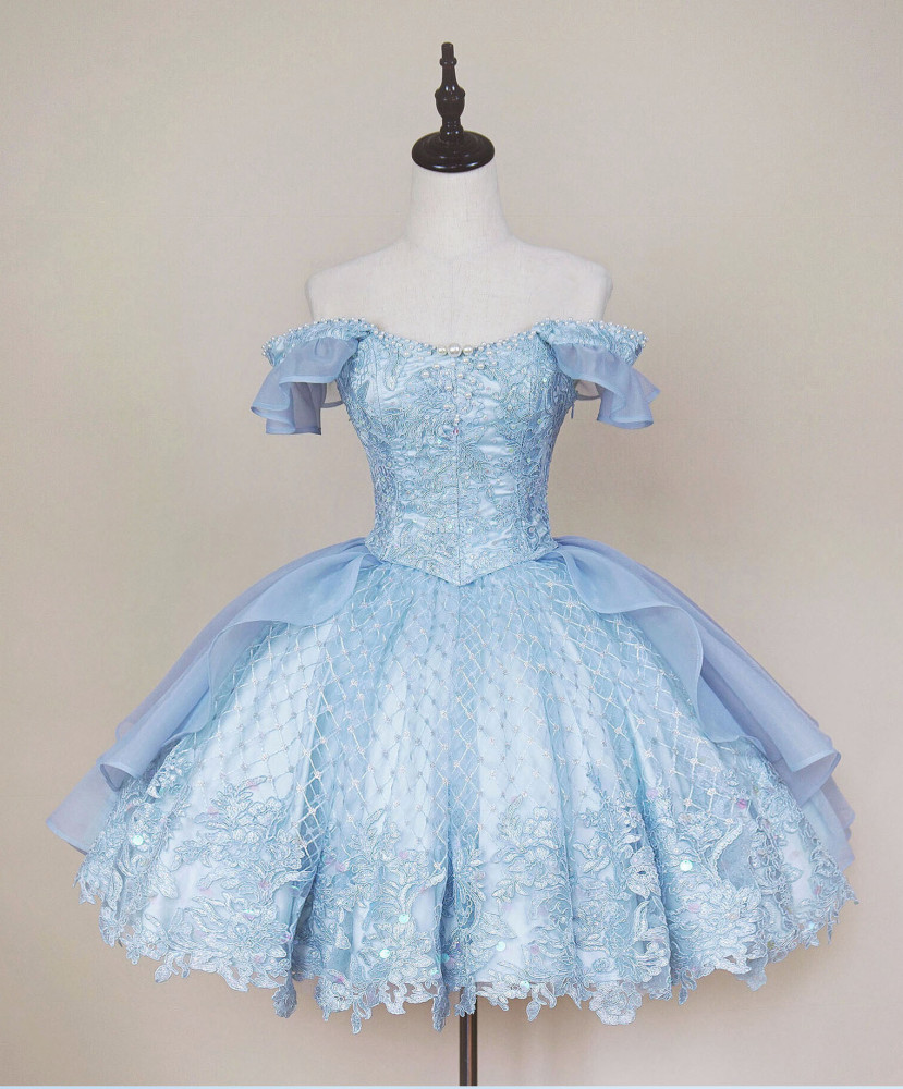 US$ 289.99 - AloisWang -The Little Mermaid- Sweet Lolita Pearl and Lace  Jumper Skirt Dress - m.lolitaknot.com