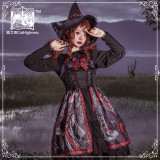 CatHighness -The Shape of Witch- Lolita Double Layer Jumper Skirt Dress