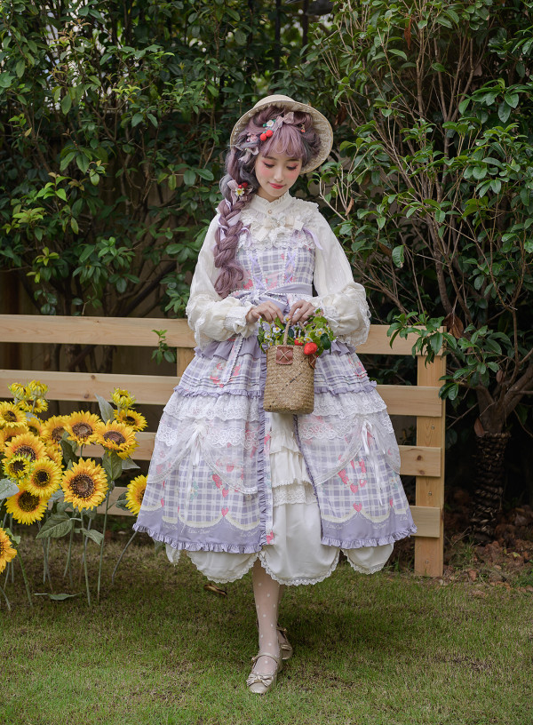 Little Dipper -Charming Fragrance- Classic Lolita Jumper Skirt Dress (Printing Version)