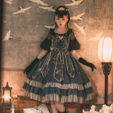 Cold Moon- Qi Lolita Jumper Skirt Dress