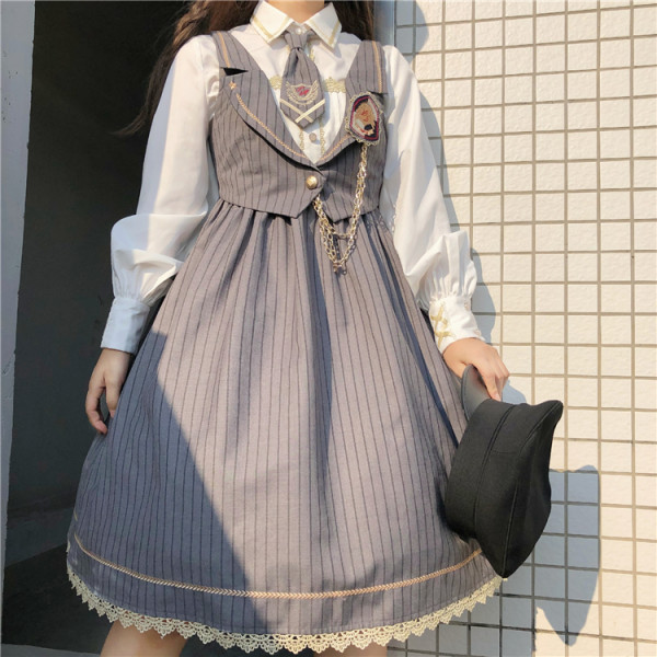 To Alice -The Judge- Ouji Lolita JSK and Blouse