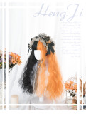 Hengji - Halloween Theme Black and Orange Lolita Wig
