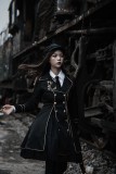 YourHighness -The Dark Knight- Ouji Military Lolita Set(Long Coat, Blouse and Skirt)