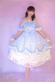 Baby Ponytail -Heaven Tears- Rococo Princess Lolita Jumper Skirt Dress