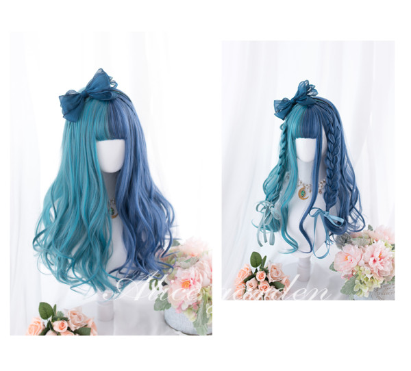 Alice Garden - Blue and Green Splite Lolita Wig