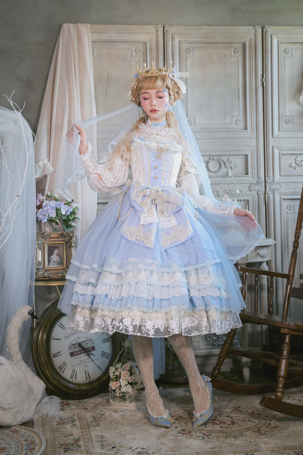 Nineodes -spring in the carden- Gorgeous Hime Princess Lolita Jumper Skirt Dress