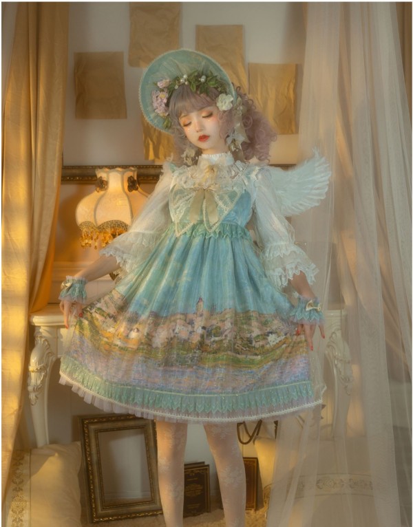 Penny House -Vetheuil- Classic Lolita Jumper Skirt Dress