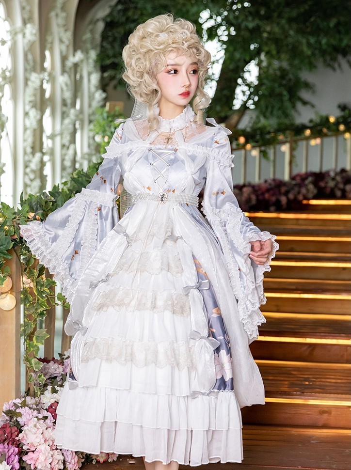 US$ 119.99 - Cross and Lily Hime Princess Lolita One Piece Dress -  m.lolitaknot.com